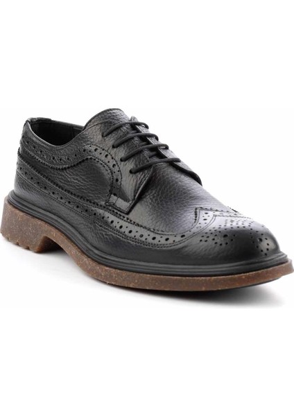 Siyah Leather Erkek Oxford Ayakkabı E01556031103