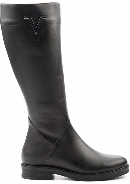 Siyah Hakiki Deri Kadın Çizme K03531269303 fiyatları