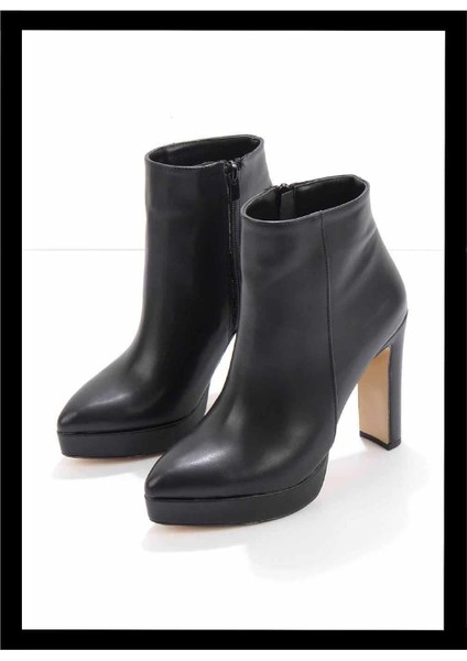 Siyah Kadın Bot & Bootie K02926060509