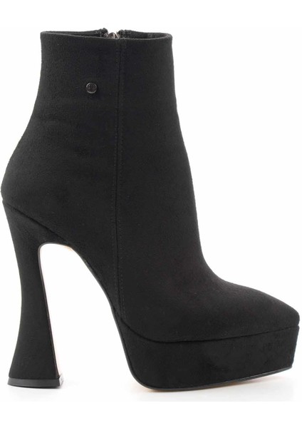 Siyah Süet Kadın Bot & Bootie K02204500202