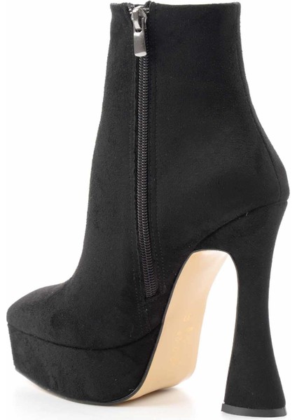Siyah Süet Kadın Bot & Bootie K02204500202