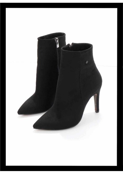 Siyah Süet Kadın Bot & Bootie K02204500102