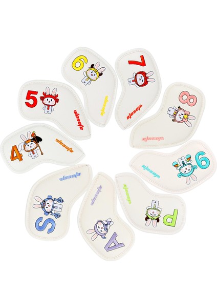 9x Golfı Set Pu Tavşan Nakış Headcover (Yurt Dışından) fiyatları