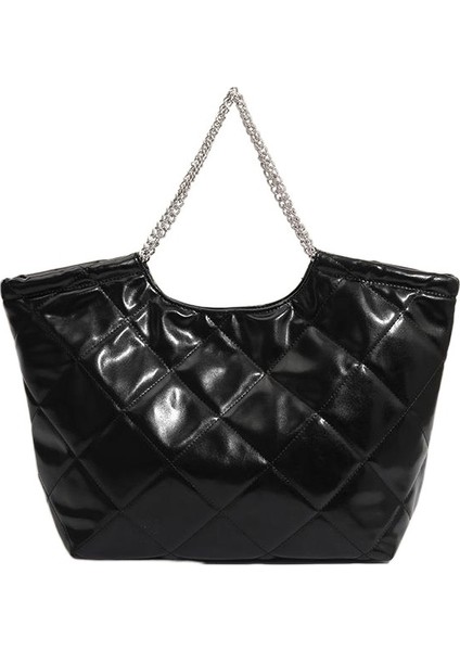 Eşkenar Dörtgen Zincir El Tipi Büyük Çanta (Yurt Dışından)