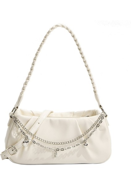 Pileli Bulut Çanta Koltuk Altı Çantası (Yurt Dışından)