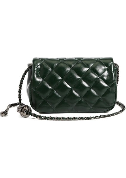 Eşkenar Dörtgen Zincirli Küçük Kare Çanta (Yurt Dışından) fırsatları