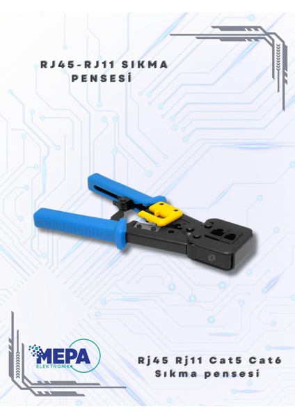 Yeni Nesil RJ45 Pense EZRJ45 Sıkma Pensesi RJ11 RJ12 RJ45 Ethernet Konektörü Sıkma Kesme Soyma modelleri