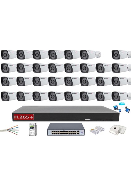 YILDIRIM GROUP 31 KAMERALI 4 MP IP GÜVENLİK KAMERASI
