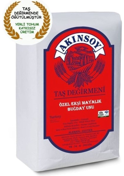 Akınsoy Özel Ekşi Mayalık Buğday Unu 1kg