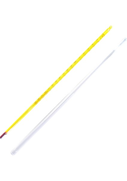 Cam Alkollü Termometre - Kimya Termometresi (-10 / 150'C) - Net Gösterge - 75 mm Daldırma Derinliği fiyatları