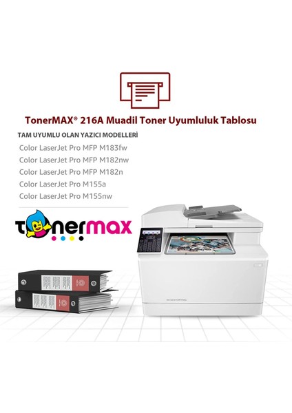 Hp 216A W2412A Sarı Muadil Toner Çipli / M155NW / M182N / M183FW