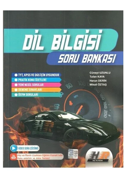 Hız ve Renk Yayınları TYT AYT Dil Bilgisi Soru Bankası