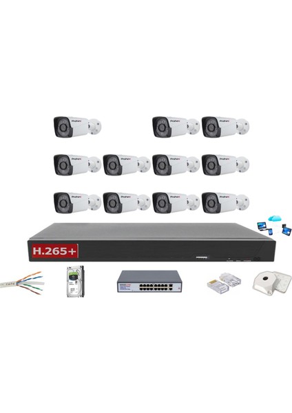 YILDIRIM GROUP 11 KAMERALI 4 MP IP GÜVENLİK KAMERASI