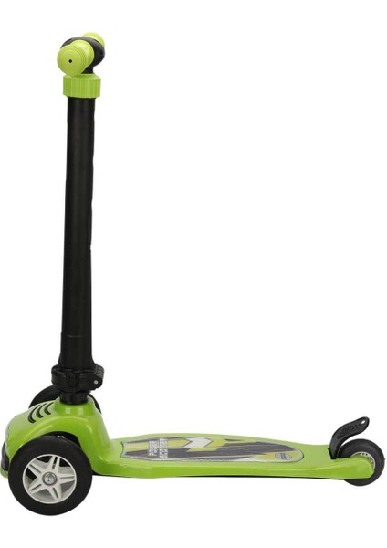Power 3 Tekerlekli Katlanabilir Işıklı Yeşil Scooter
