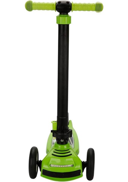 Power 3 Tekerlekli Katlanabilir Işıklı Yeşil Scooter