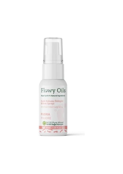 Ayak Koku Giderici Bebek Pudrası Kokulu Bitkisel Içerik Ayak Deodarant Aya Koku Önleyici Sprey 50 ml