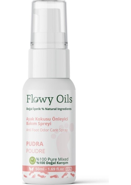 Ayak Koku Giderici Bebek Pudrası Kokulu Bitkisel Içerik Ayak Deodarant Aya Koku Önleyici Sprey 50 ml
