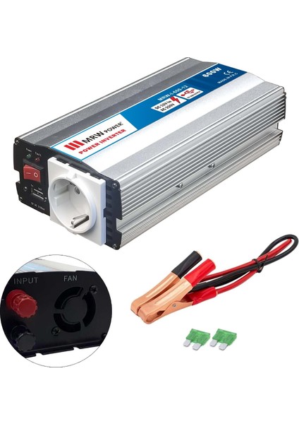 Inverter Modifiye 12V 600W Mervesan MRW-I-600-12