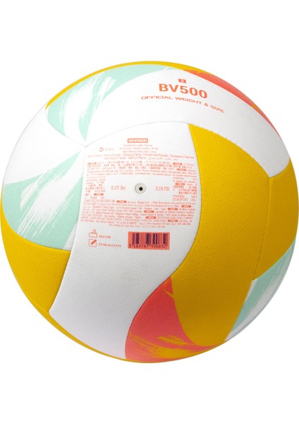 Copaya BV500 Hibrit Plaj Voleybol Topu Sarı-Beyaz No:5 280 Gram