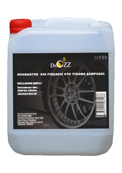 Dr.Ozz 030 Konsantre Fırçasız Oto Şampuanı 20 Kg