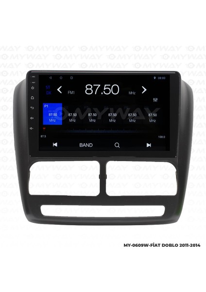 Fiat Doblo Android 12 Multimedya Carplay 2gb RAM+32GB HDD 2011-2014 Navigasyon Ekran
