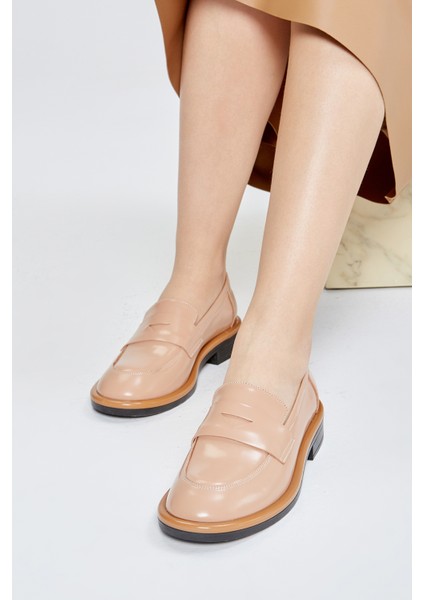 Emma Kadın Bej Açma Hakiki Deri Loafer Ayakkabı 858 23598301 Bn Ayk Y23 modelleri
