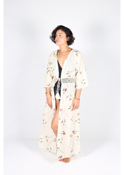 Heritage Kadın Plaj Kaftan Kimono Pareo - Ztkimono