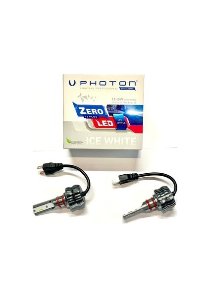 Zero H4 Ice Whıte +3 Plus Fansız LED 12V-24V Ampul