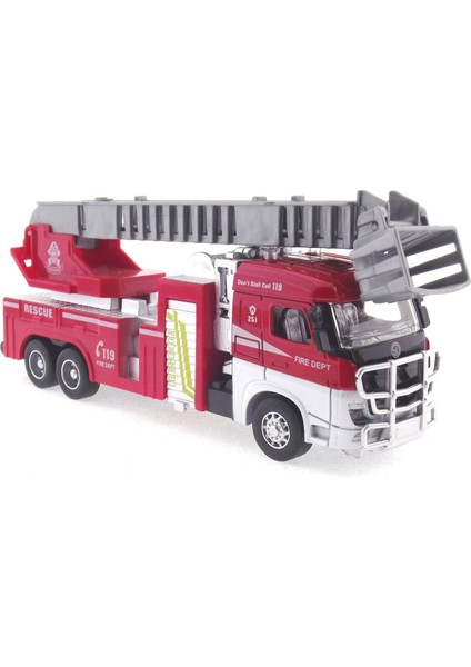 Die Cast Model Çek Bırak Asansörlü Itfaiye Kamyonu