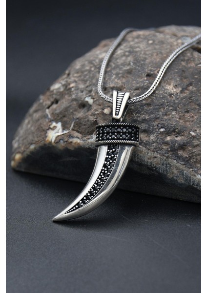 Gümüş Fil Dişı 925 Ayar Erkek Gümüş Kolye Zincir fiyatları