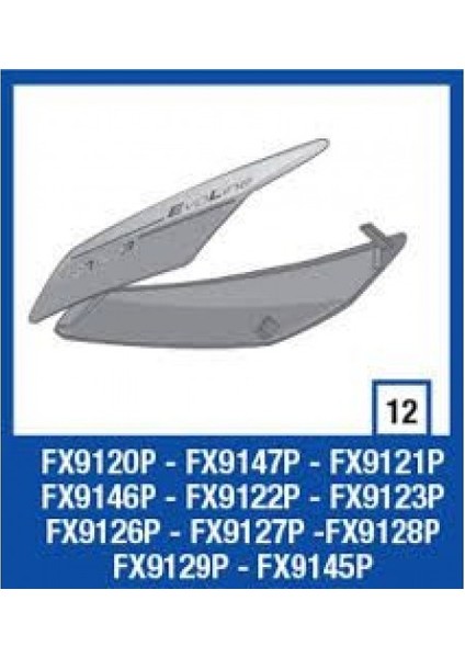 Evolıne 2 Çene Kenar Kapak FX9147P Beyaz