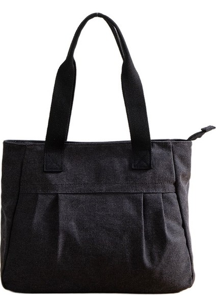 Kadın Omuz Çantası Büyük Kapasiteli Basit Retro Kanvas Çanta El Çantası (Yurt Dışından)