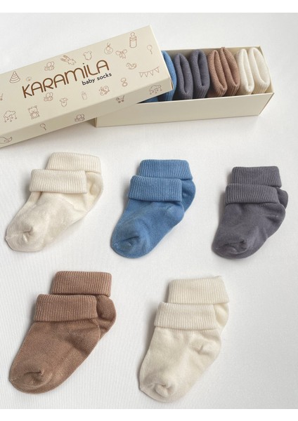 5'li Erkek Set Bebek Bambu Çorap - Baby Bamboo Socks - Yenidoğan Çorap fiyatları