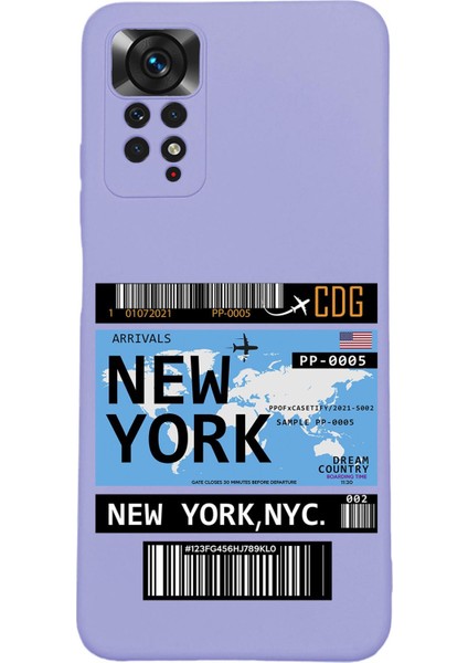 Xiaomi Redmi Note 11 Uyumlu New York Desenli Premium Silikonlu Lansman Telefon Kılıfı