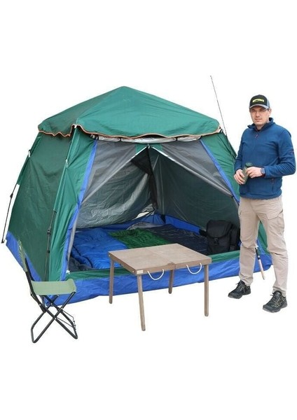 Tek Kat Otomatik Çadır 3X3X2 M (Yeşil)