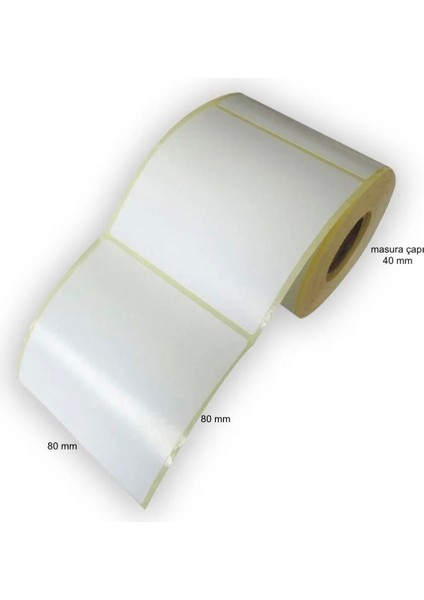 80×80 Eco Termal Barkod Etiketi ( 4RULO=2000 Adet)