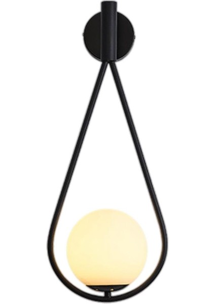 1x Modern LED Duvar Işık Lambası Koridor Sundurma Yatak Odası Accation Fikstür Siyah (Yurt Dışından)
