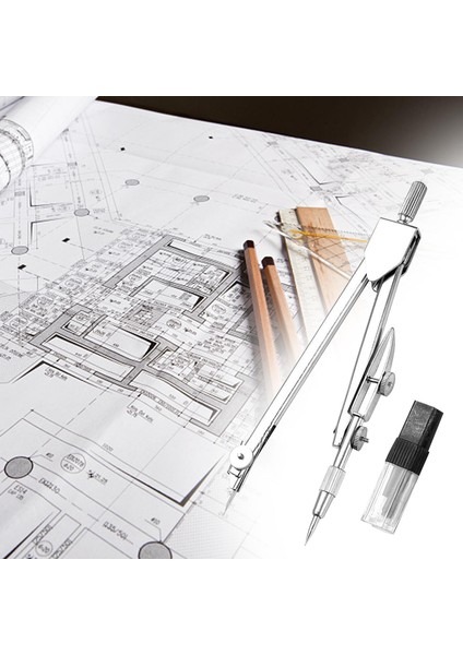 Pusula Matematik Araçları Çizme Mühendis Evi Çizim Argent 11.5cm Için Geometri Için Pusula (Yurt Dışından)