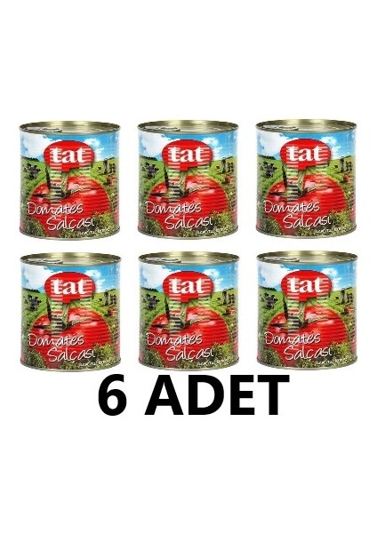 Domates Salçası Tat Domates Salçası 6 Adet 830 Gram