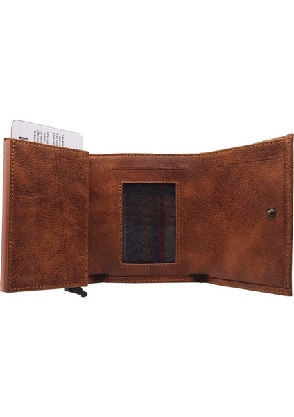 Collection Hakiki Deri Mekanizmalı Renk Seçenekli Kadın ve Erkek Kartlık Cüzdan