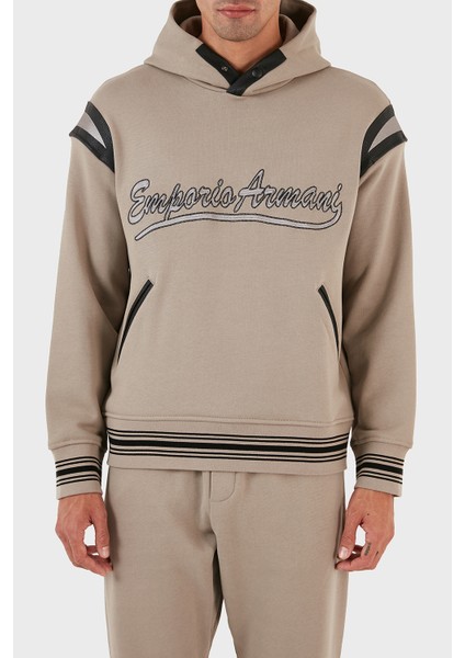 Logolu Kapüşonlu Kanguru Cepli % 100 Pamuk Regular Fit Sweat Erkek Sweat 6R1MG1 1jwpz 0643