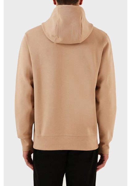 Logolu Kapüşonlu Kanguru Cepli Pamuklu Regular Fit Sweat Erkek Sweat 50494962 260 fiyatları