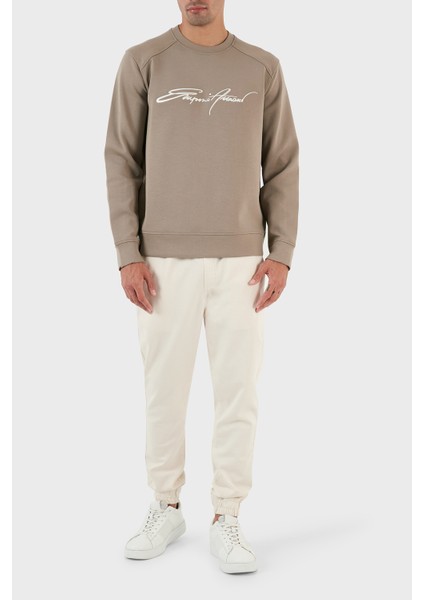 Logo Yazılı Bisiklet Yaka Regular Fit Pamuklu Sweat Erkek Sweat 6L1MP3 1jhsz 01D7 fırsatları