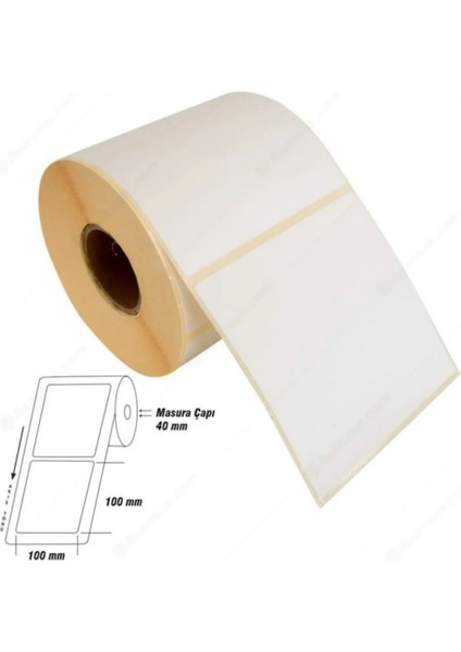 100×100 Eco Termal Barkod Etiketi ( 2RULO=1000 Adet)