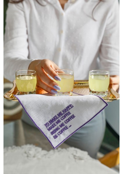 Coffee- Lila Sunum Peçetesi indirimleri