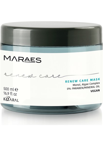 Hasarlı ve Yıpranmış Saçlar İçin Vegan Maraes Renew Care Saç Maskesi 500 ml