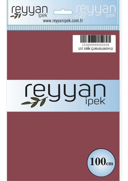 Düz Renk Poşetli Yazma 100 cm Koyu Erik Çürüğü 137