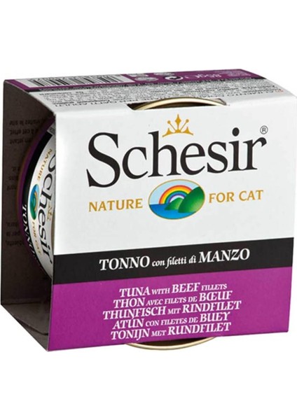 Ton Balıklı Sığır Etli Yetişkin Kedi Konservesi 85 gr x 6 Adet