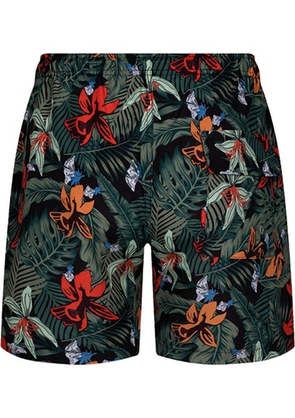 Mint Siyah Palmiye Desenli Şort Mayo fiyatları