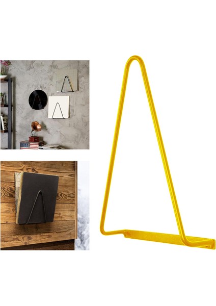 Üçgen Duvara Bağlı Dergi Vinil Kayıtları Depolama Rafı Altın (Yurt Dışından) fırsatları